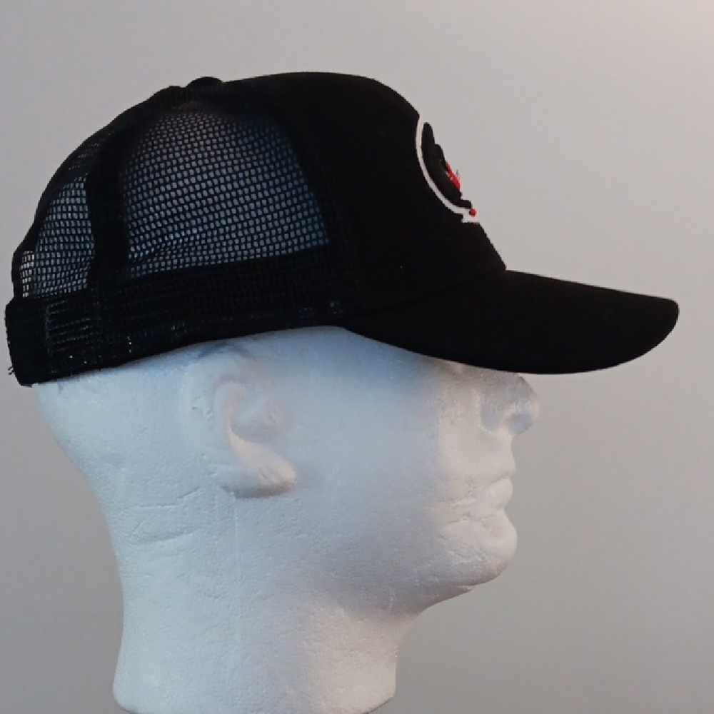 Carolina Hurricanes Adidas Black Mesh Cap with Red Logo - Picture 3 of 8